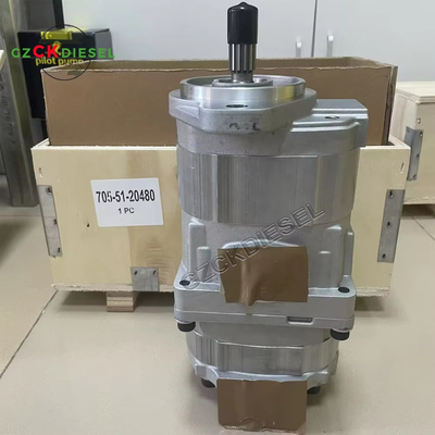 Bomba de engrenagem hidráulica 705-51-20480 7055120480 705-51-20430 7055120430 para carregador de rodas WA320-3 WA300-3A