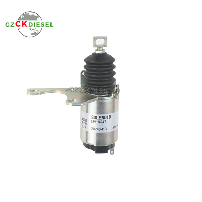 Válvula Solenoide de Corte 139-8247 1398247 para Caterpillar CAT C-9 C9 Motor C7 3126E 305.5 306 307B 307C Escavadeira